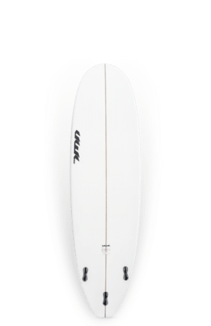 Shapers-Club- A Planches de Surf UWL - King Size 6'6 avec un design noir et blanc sur fond blanc.
