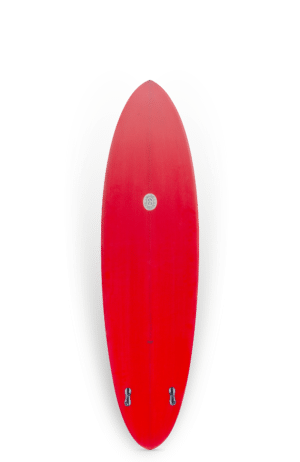 Shapers-Club- A Neal Purchase Design - Planche de surf Zephyr Twin 6'10 sur fond blanc.
