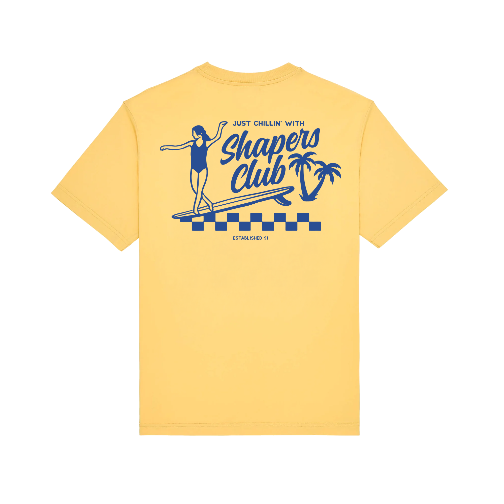 Shapers Club - Short-sleeved T-shirt - Just Chillin' yellow - gallery