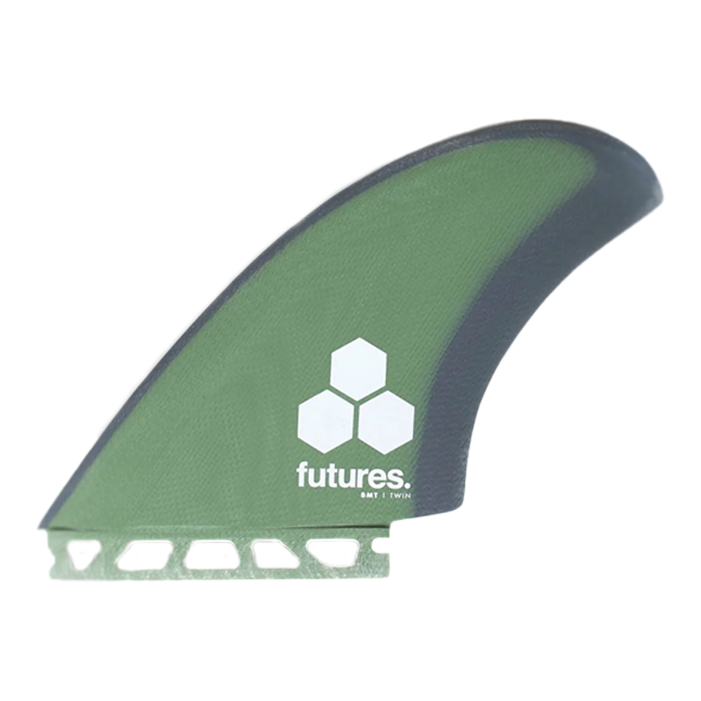 Ailerons twin Futures - BMT Al Merrick - Vert / Gris